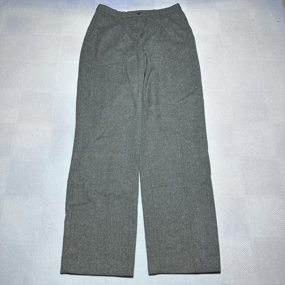 Pendleton Pants - Vintage‎ Pendleton Virgin Wool Flannel Pants Womens 10 Gray Lined Straight Leg